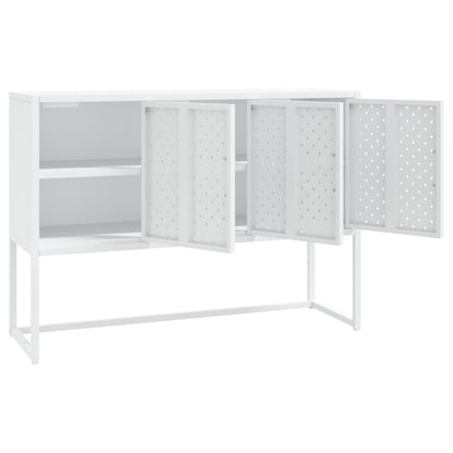 vidaXL Sideboard Weiß 105x35x75 cm Stahl