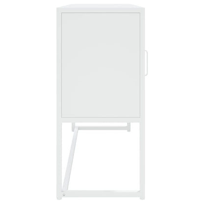 vidaXL Sideboard Weiß 105x35x75 cm Stahl