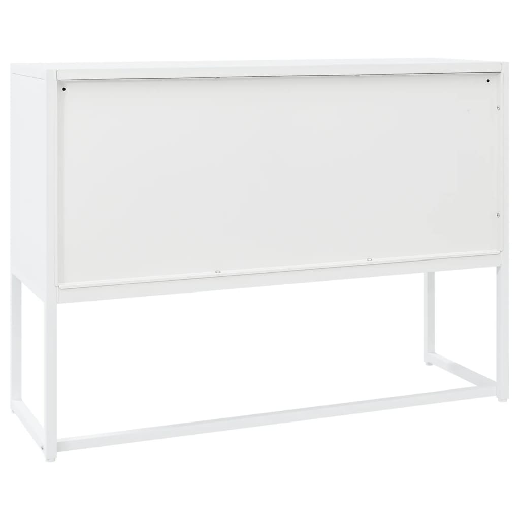 vidaXL Sideboard Weiß 105x35x75 cm Stahl