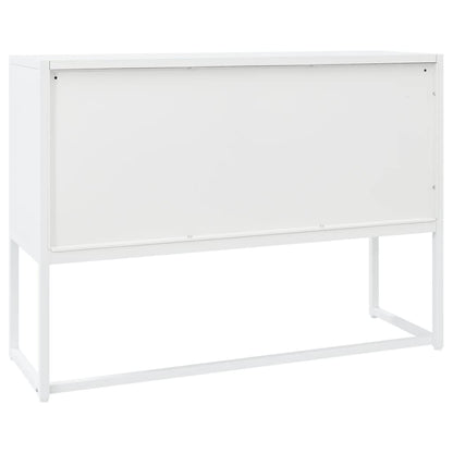 vidaXL Sideboard Weiß 105x35x75 cm Stahl
