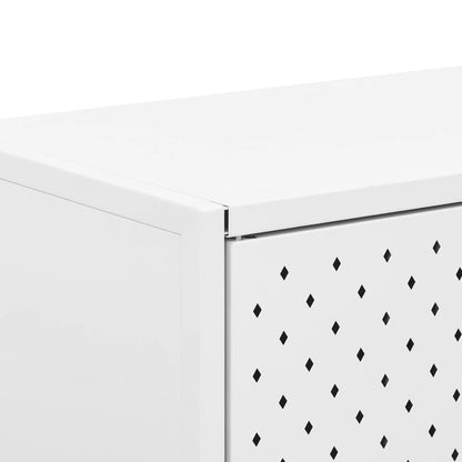 vidaXL Sideboard Weiß 105x35x75 cm Stahl