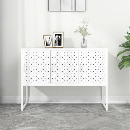 vidaXL Sideboard Weiß 105x35x75 cm Stahl