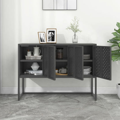 vidaXL Bahut Anthracite 105x35x75 cm Acier
