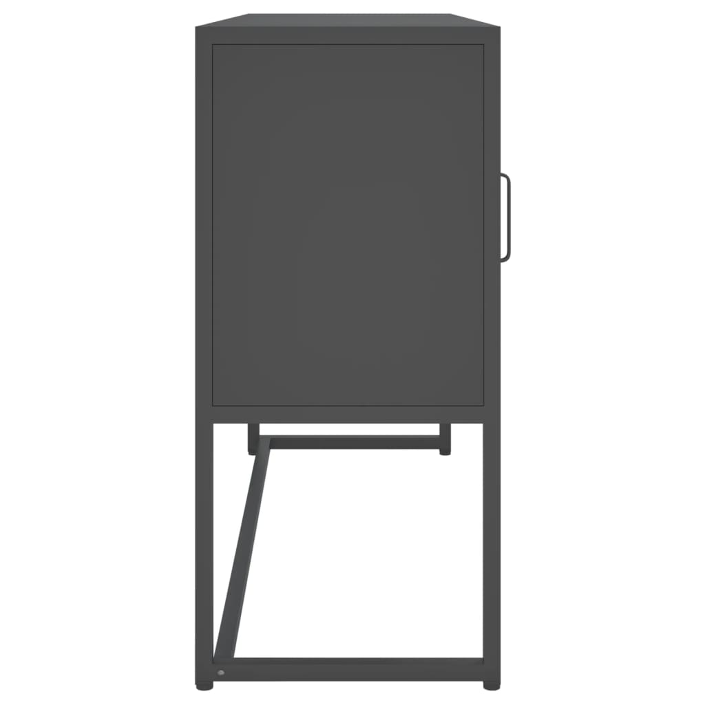 vidaXL Bahut Anthracite 105x35x75 cm Acier