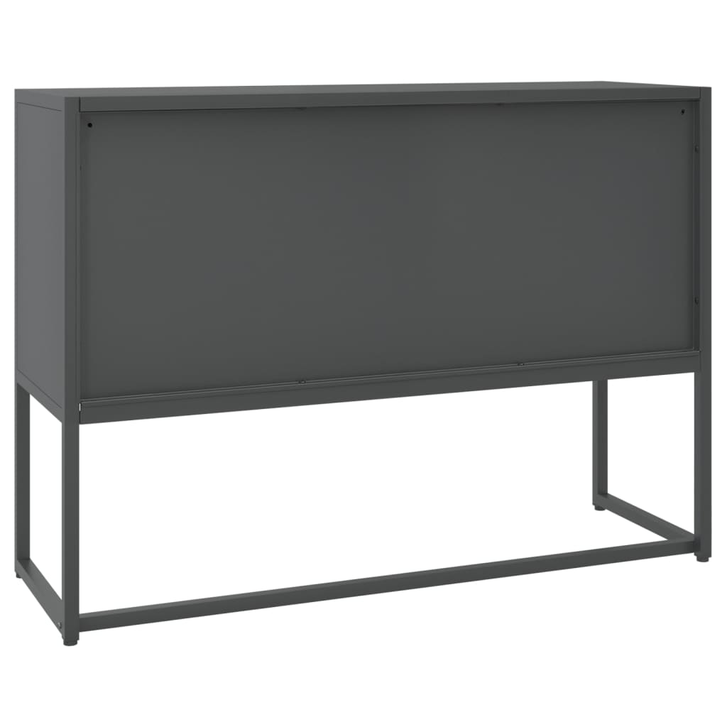 vidaXL Bahut Anthracite 105x35x75 cm Acier