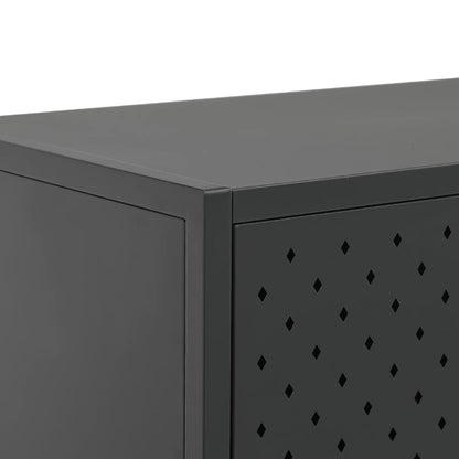 vidaXL Bahut Anthracite 105x35x75 cm Acier