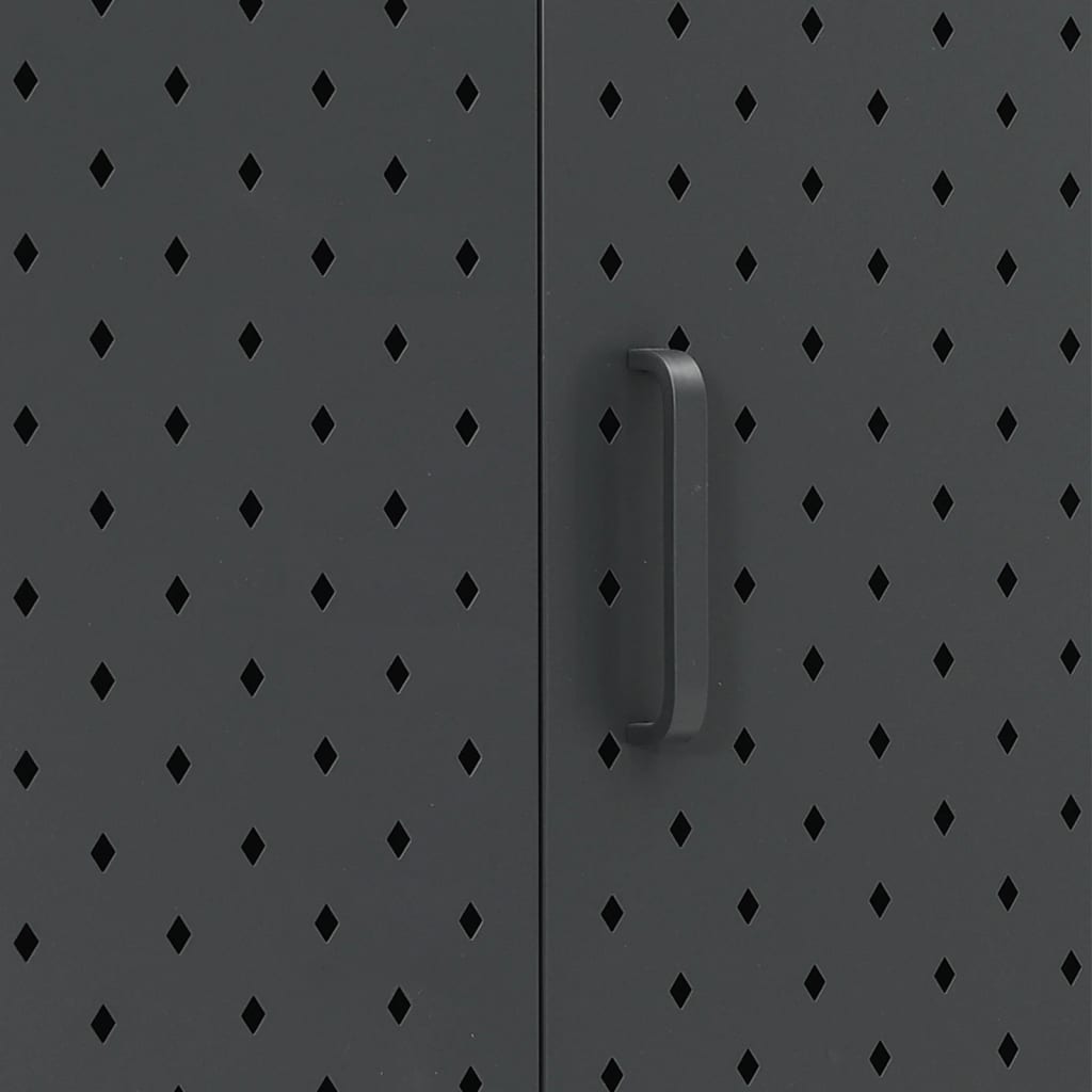 vidaXL Bahut Anthracite 105x35x75 cm Acier