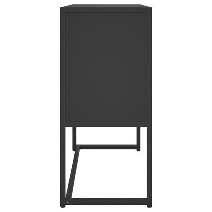vidaXL Commode de salon Noir 75x35x75 cm Acier