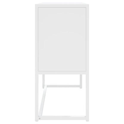 vidaXL Buffet blanc 75x35x75 cm acier