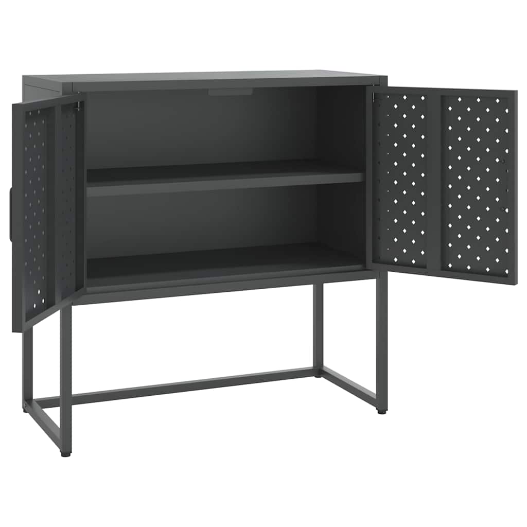 vidaXL Sideboard Anthrazit 75x35x75 cm Stahl