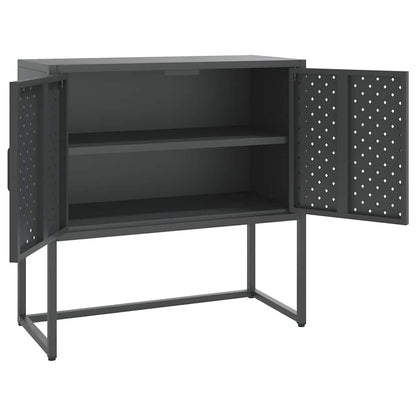 vidaXL Sideboard Anthrazit 75x35x75 cm Stahl