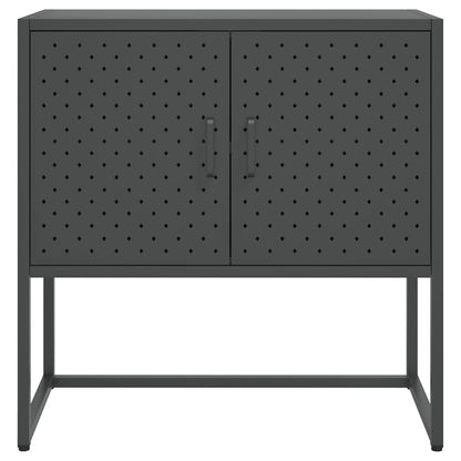 vidaXL Sideboard Anthrazit 75x35x75 cm Stahl