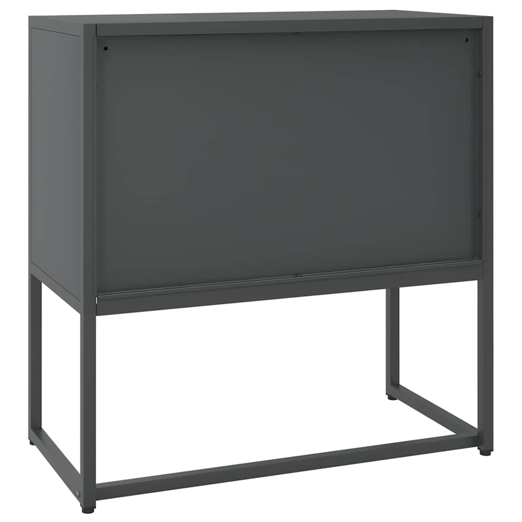 vidaXL Sideboard Anthrazit 75x35x75 cm Stahl