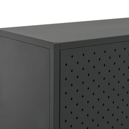 vidaXL Sideboard Anthrazit 75x35x75 cm Stahl