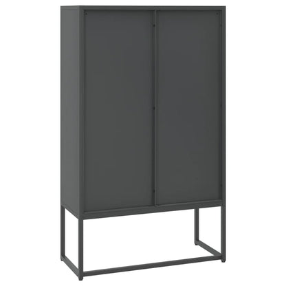 vidaXL Highboard Anthrazit 80x35x135 cm Stahl
