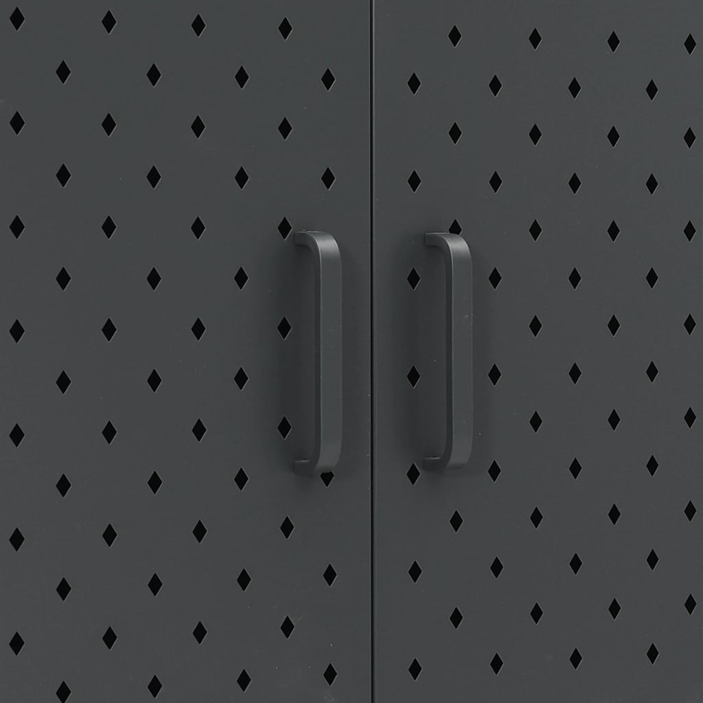 vidaXL Highboard Anthrazit 80x35x135 cm Stahl