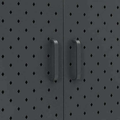 vidaXL Highboard Anthrazit 80x35x135 cm Stahl