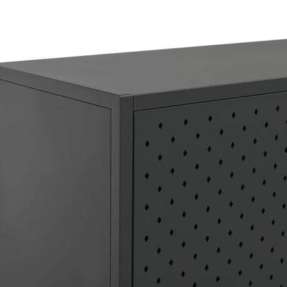 vidaXL Highboard Anthrazit 80x35x135 cm Stahl