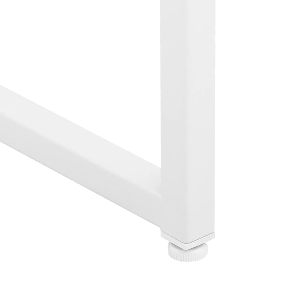 vidaXL Buffet haut blanc 80x35x100 cm acier