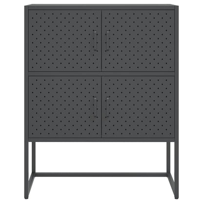 vidaXL Highboard Anthrazit 80x35x100 cm Stahl
