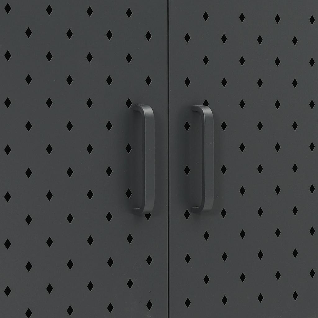 vidaXL Highboard Anthrazit 80x35x100 cm Stahl