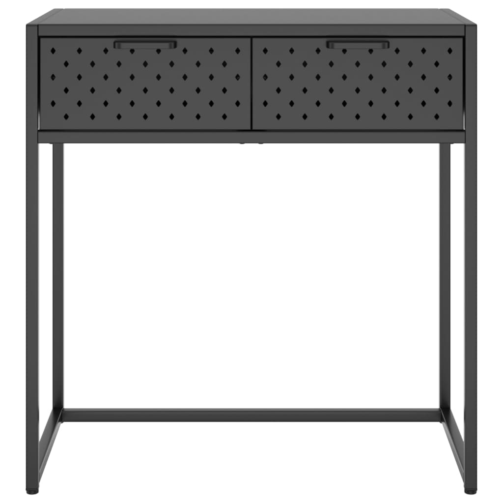 vidaXL Konsolentisch Anthrazit 72x35x75 cm Stahl