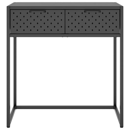 vidaXL Konsolentisch Anthrazit 72x35x75 cm Stahl