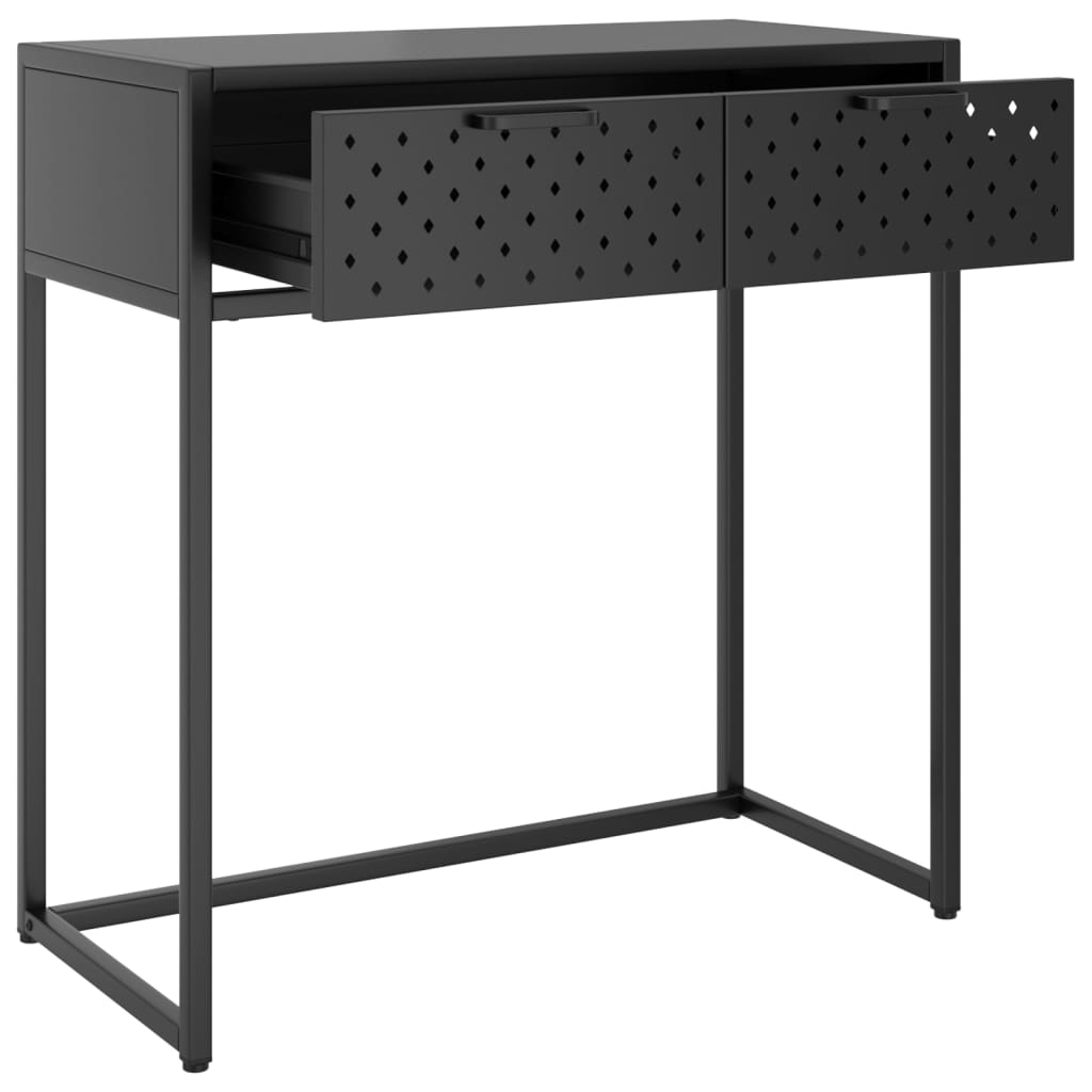 vidaXL Konsolentisch Anthrazit 72x35x75 cm Stahl
