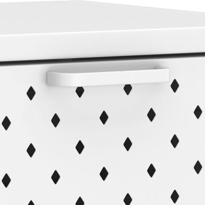 vidaXL Konsolentisch Weiß 106x35x75 cm Stahl