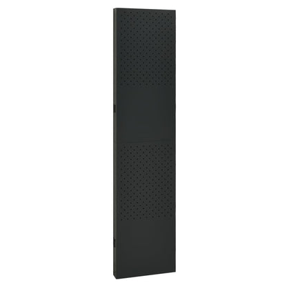 vidaXL 4-tlg. Raumteiler Schwarz 160x180 cm Stahl