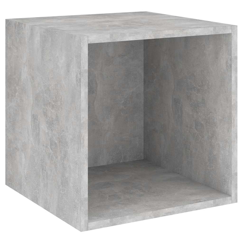 vidaXL 4-tlg. TV-Schrank-Set Betongrau Holzwerkstoff