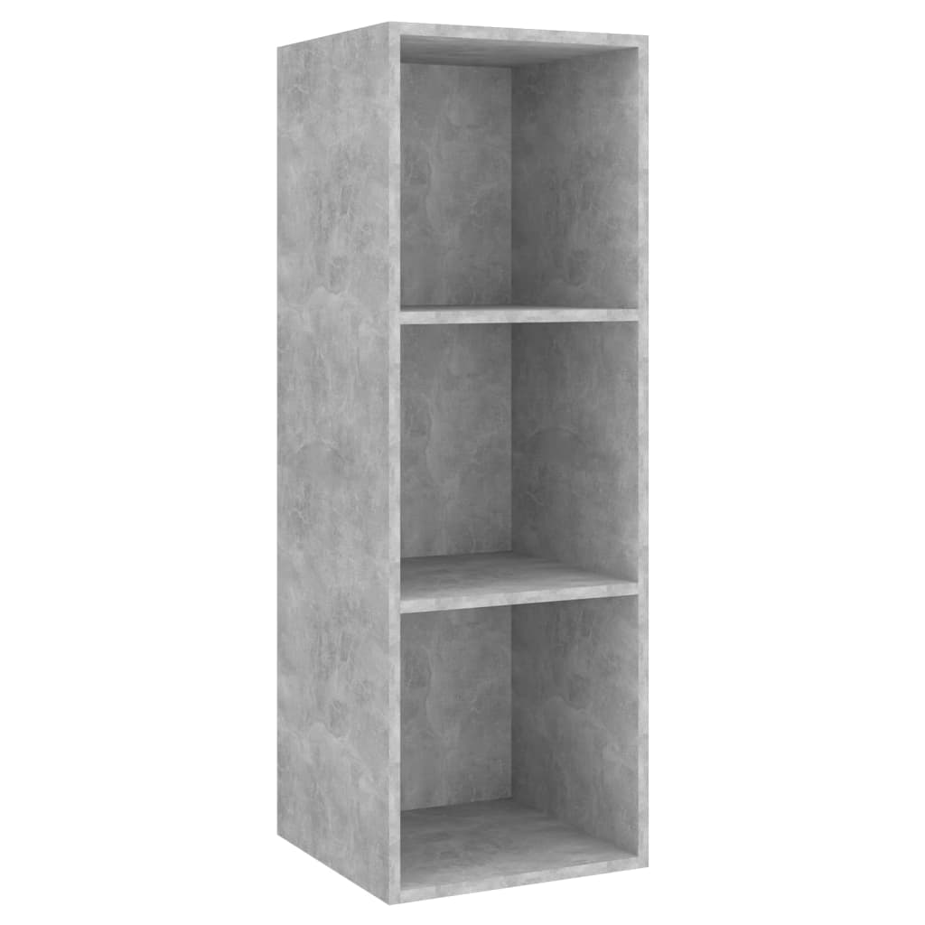 vidaXL 4-tlg. TV-Schrank-Set Betongrau Holzwerkstoff