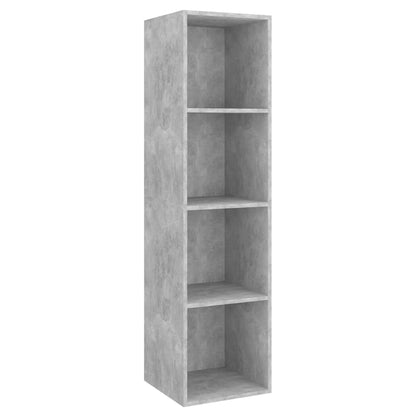 vidaXL 4-tlg. TV-Schrank-Set Betongrau Holzwerkstoff