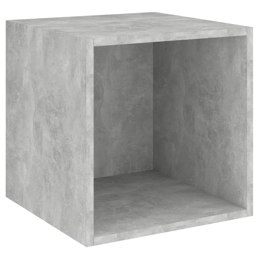 vidaXL 4-tlg. TV-Schrank-Set Betongrau Holzwerkstoff