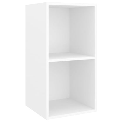 vidaXL 4-tlg. TV-Schrank-Set Weiß Holzwerkstoff