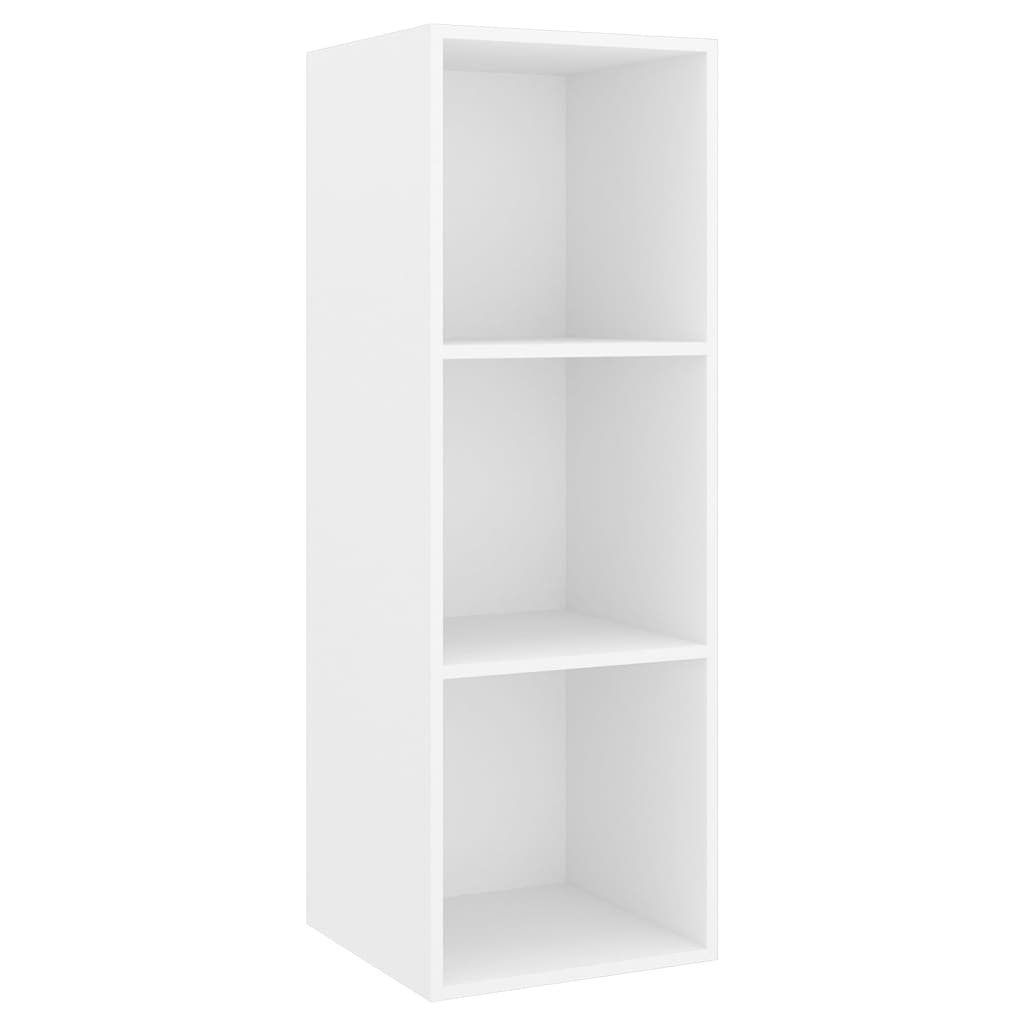 vidaXL 4-tlg. TV-Schrank-Set Weiß Holzwerkstoff