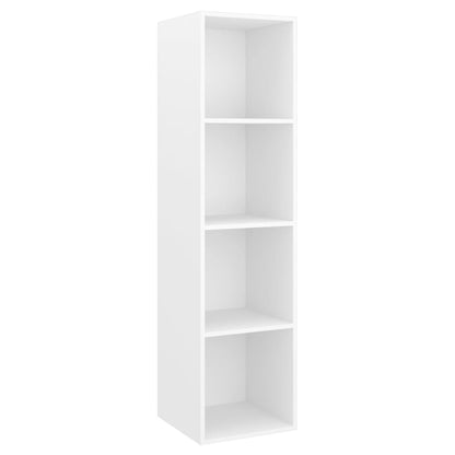 vidaXL 4-tlg. TV-Schrank-Set Weiß Holzwerkstoff