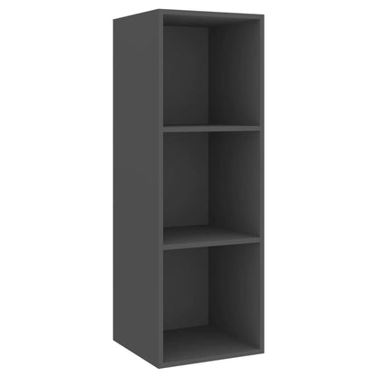 vidaXL 4-tlg. TV-Schrank-Set Grau Holzwerkstoff