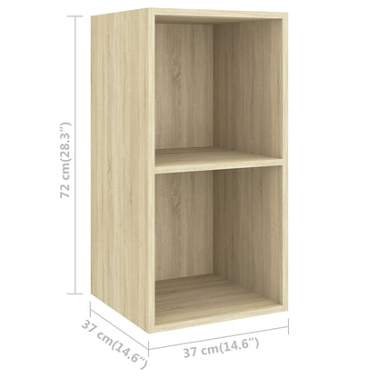 vidaXL 4-tlg. TV-Schrank-Set Sonoma-Eiche Holzwerkstoff