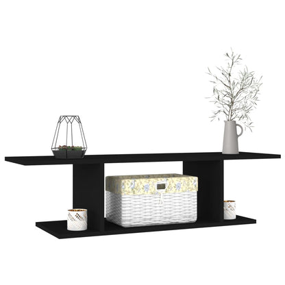 Meuble TV mural vidaXL noir 103x30x26,5 cm