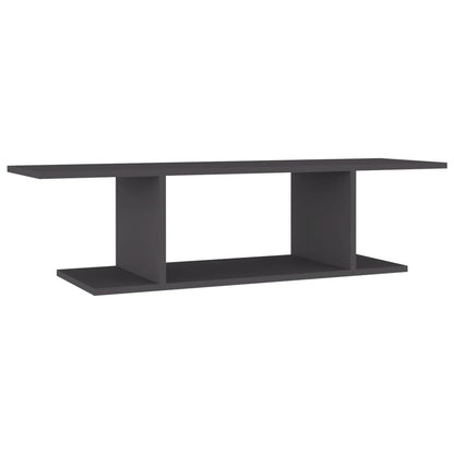vidaXL Meuble TV mural gris 103x30x26,5 cm