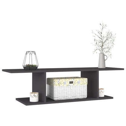 vidaXL Meuble TV mural gris 103x30x26,5 cm