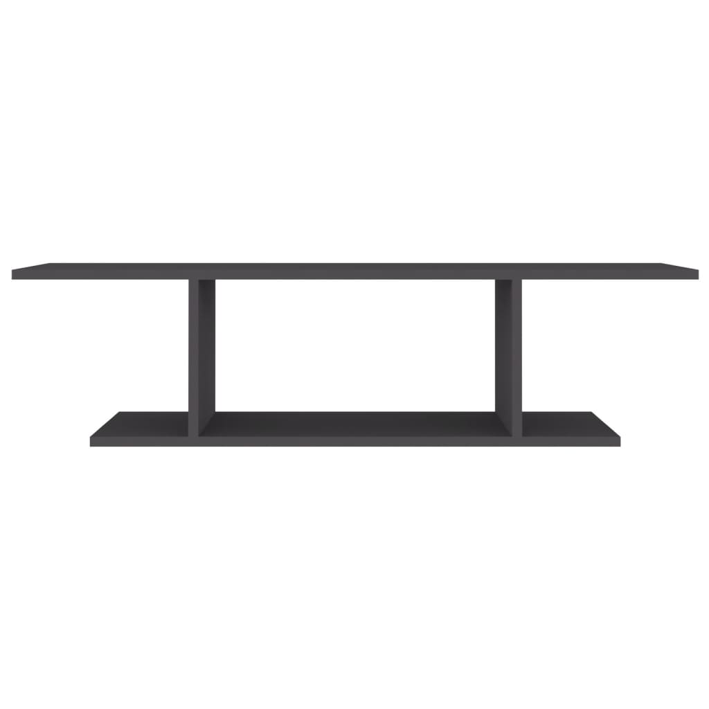 vidaXL Meuble TV mural gris 103x30x26,5 cm