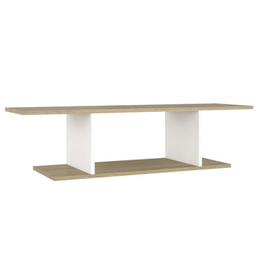 vidaXL Meuble TV mural Blanc Chêne Sonoma 103x30x26,5 cm