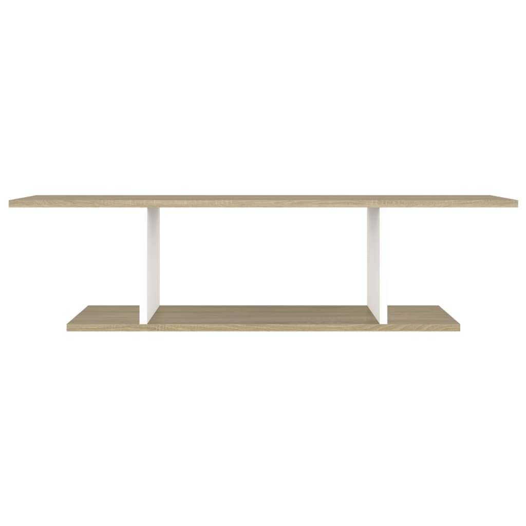 vidaXL TV-Wandschrank Weiß Sonoma-Eiche 103x30x26,5 cm
