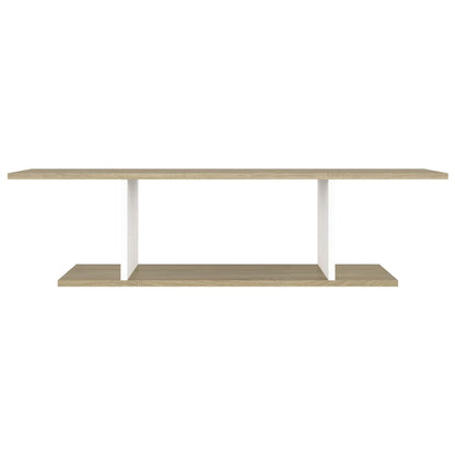 vidaXL TV-Wandschrank Weiß Sonoma-Eiche 103x30x26,5 cm