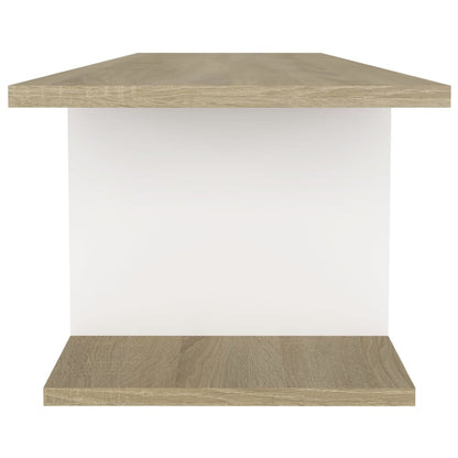 vidaXL TV-Wandschrank Weiß Sonoma-Eiche 103x30x26,5 cm