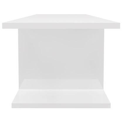 vidaXL Meuble TV mural blanc brillant 103x30x26,5 cm