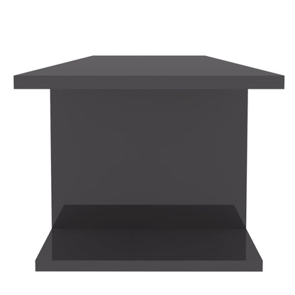 vidaXL Meuble TV mural gris brillant 103x30x26,5 cm