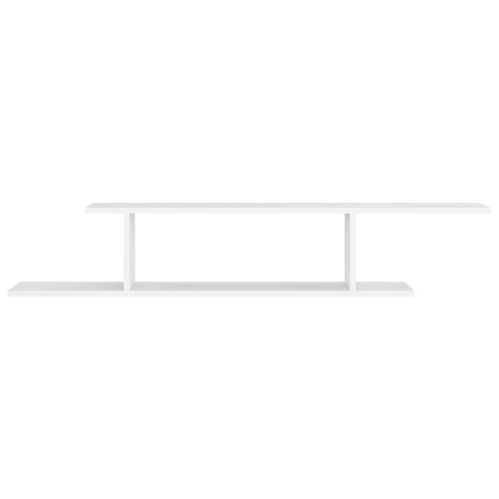 vidaXL Étagère murale TV blanc 125x18x23 cm en bois d'ingénierie